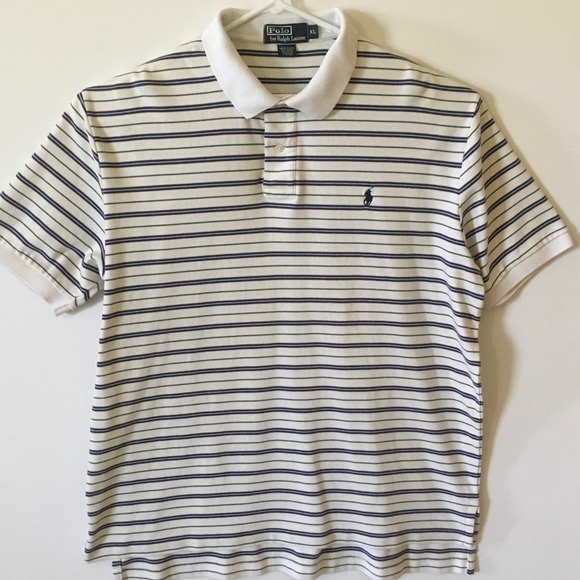 Polo Ralph Lauren Other - Ralph Lauren Blue & White Striped Polo XL